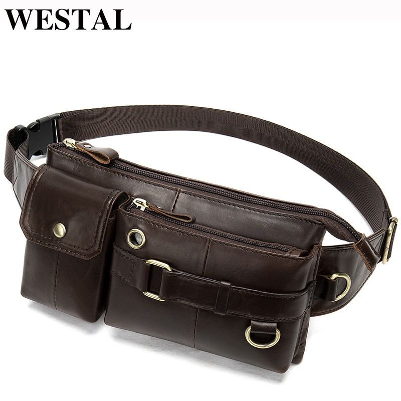 leather mens belt bag